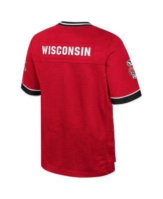 Men's Red Wisconsin Badgers Nothing But The Hits Football Jersey