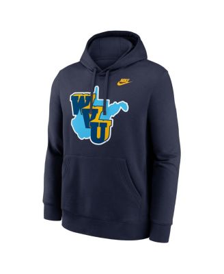 Men's Navy West Virginia Mountaineers 1965 Throwback Club Fleece Hoodie