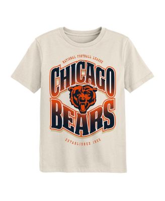 Outerstuff - Big Boys and Girls Cream Chicago Bears Huddle T-Shirt