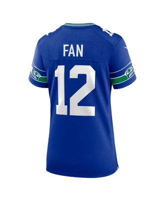 Women's 12 Fan Royal Seattle Seahawks Alternate 2 50th Season Game Jersey