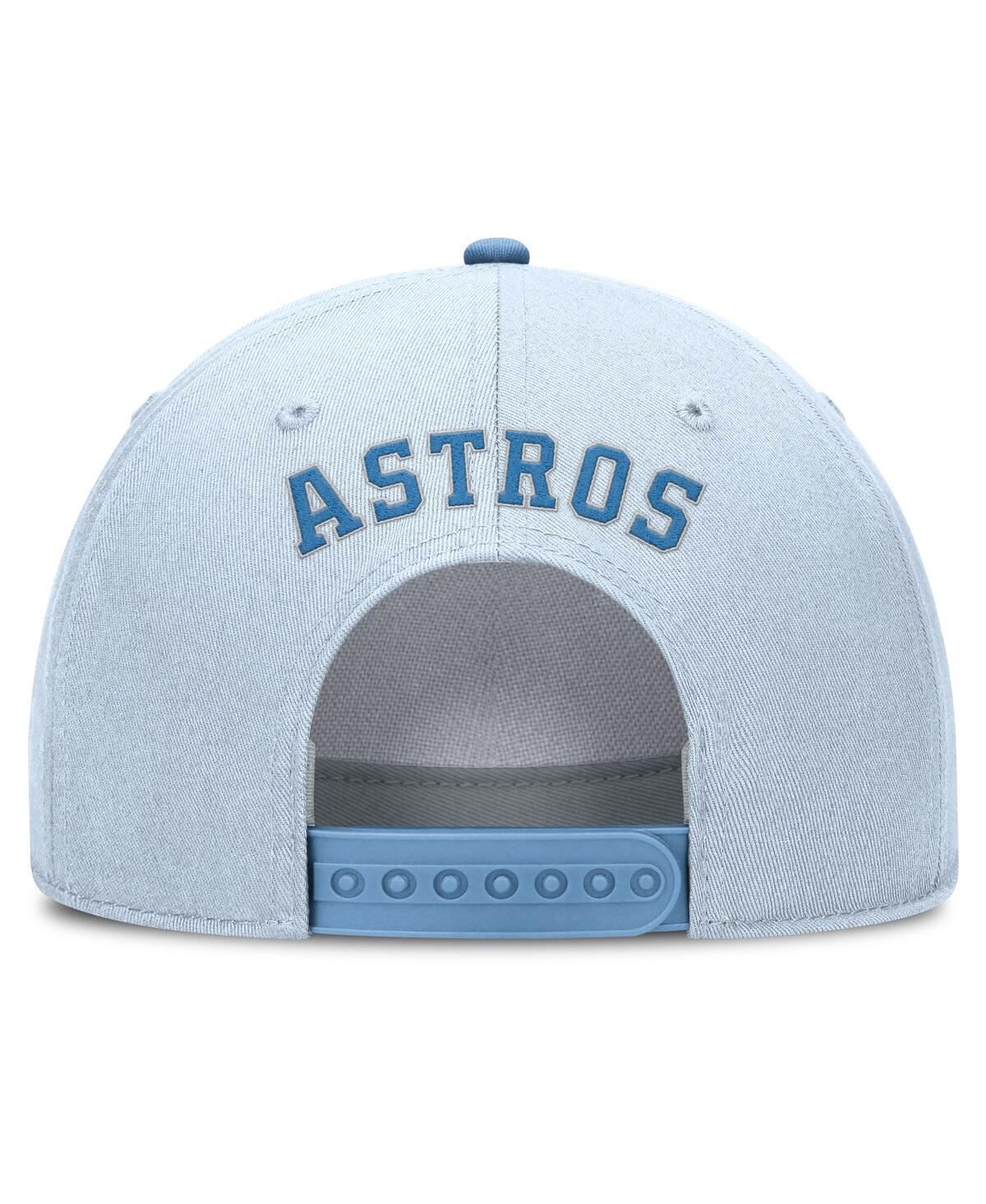 Nike Men's Light Blue Houston Astros Rise Dri-fit Adjustable Hat In Blue