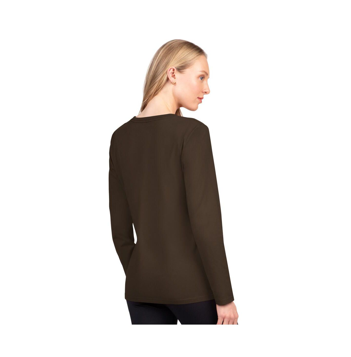 Женская футболка G-III 4Her by Carl Banks Brown Cleveland Browns Best Play Long Sleeve — фото 2