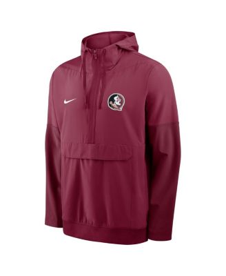 Men's Garnet Florida State Seminoles Anorak Half-Zip Hoodie Jacket