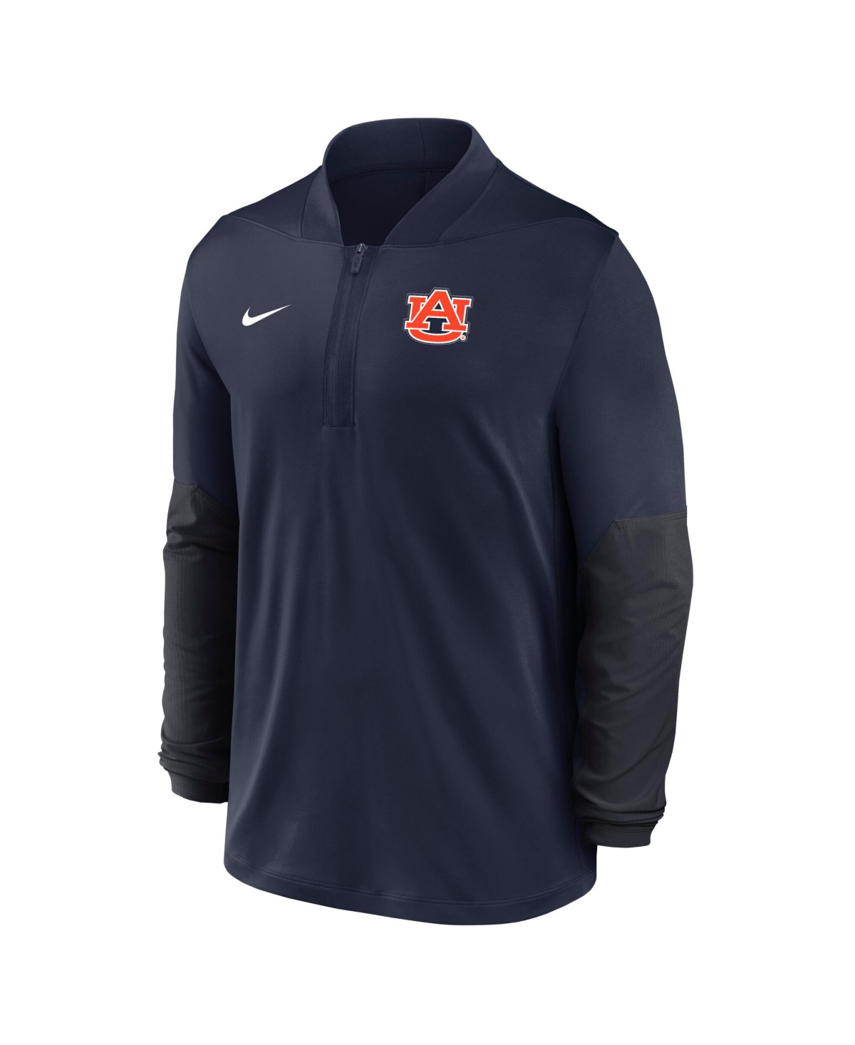 Nike Auburn  Men's Dri-fit College 1/2-zip Top In Blue