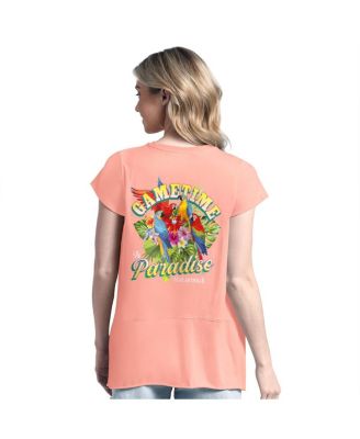 Women's Pink Tampa Bay Buccaneers Gametime Is Paradise T-Shirt