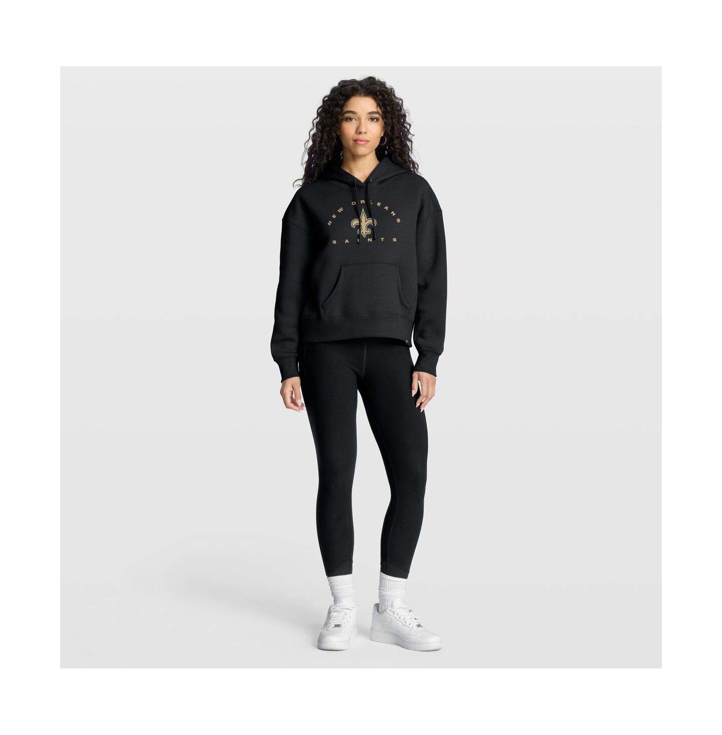 Женское худи Fanatics Black New Orleans Saints Eligible Receiver Legacy Pullover — фото 4