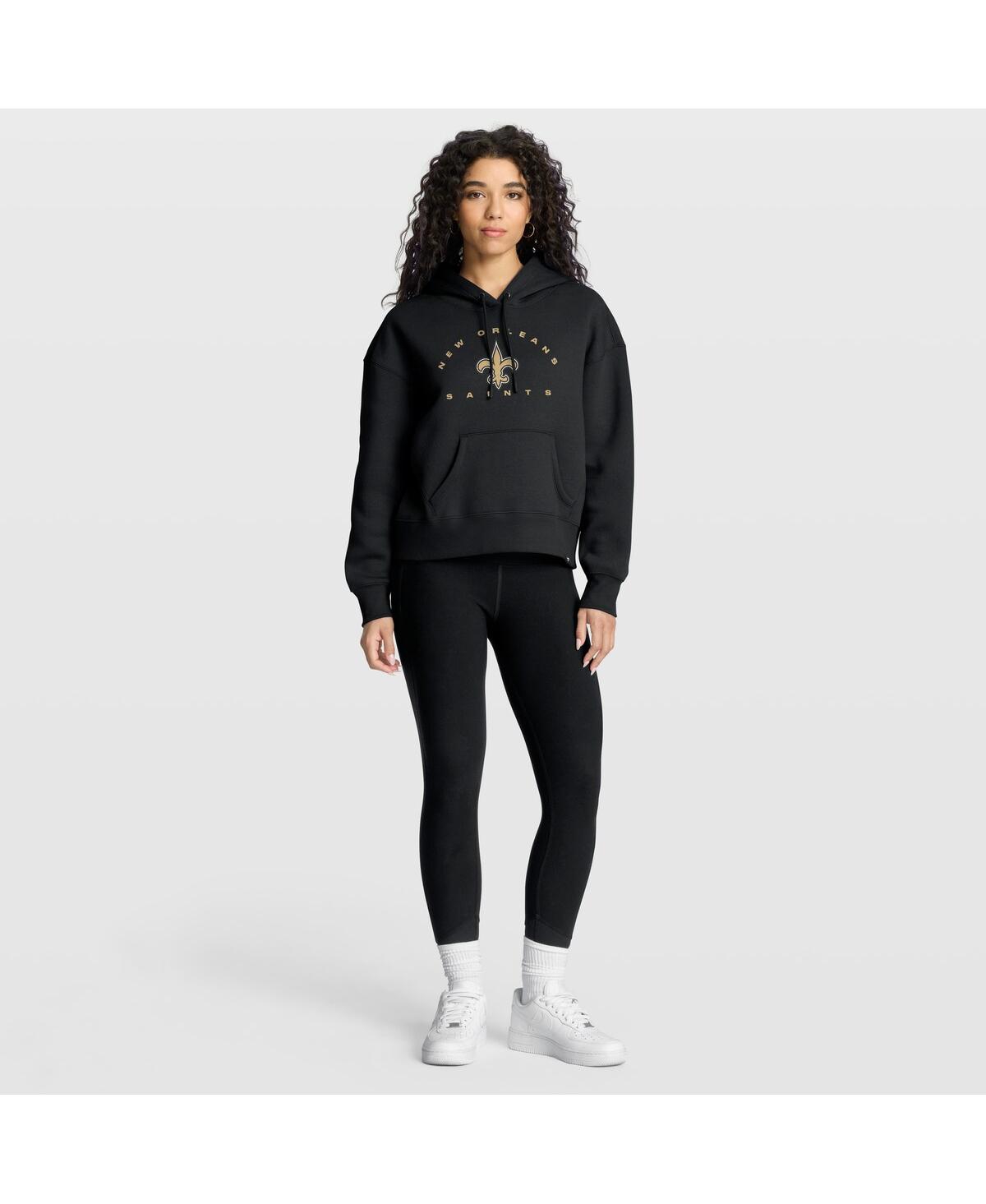 Fanatics Women's Black New Orleans Saints Eligible Receiver Legacy Pullover Hoodie In Black