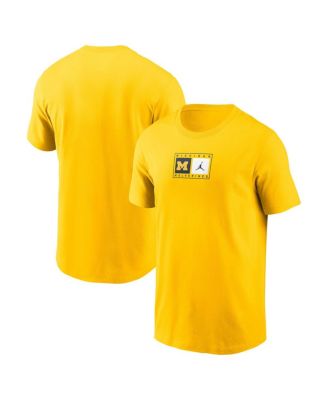 Jordan - Men's Maize Michigan Wolverines Campus Logo Swoosh T-shirt