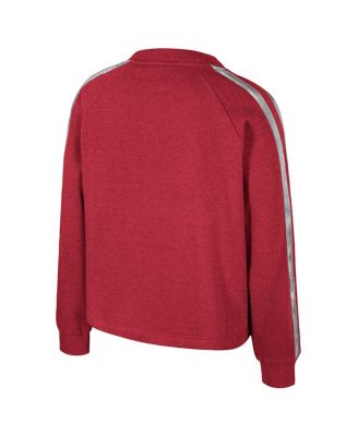 Women's Crimson Alabama Crimson Tide Treasures Long Sleeve V-Neck T-Shirt