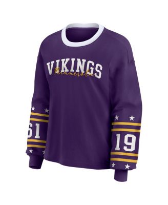 Women's Purple Minnesota Vikings Sport Long-Sleeve T-Shirt