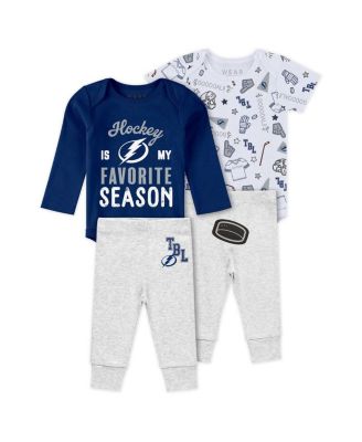 WEAR by Erin Andrews - Baby Boys and Girls 3-Piece Tampa Bay Lightning Turn Me Around Bodysuits Pants Set