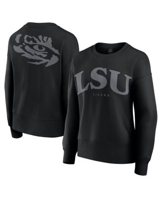 Fanatics - Women's Black LSU Tigers Supersoft Flow Fleece Pullover Sweatshirt