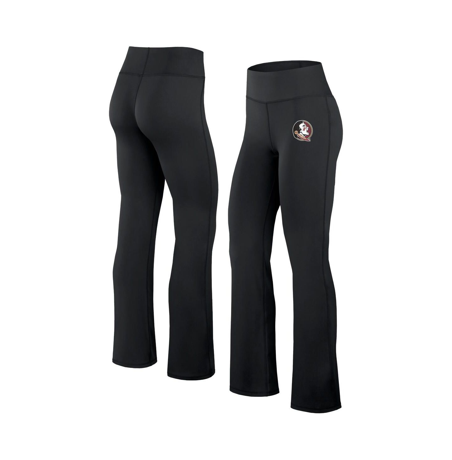 Женские леггинсы Fanatics Black Florida State Seminoles Training Camp Maxed Out Flare — фото 1