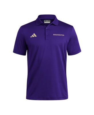 Men's Purple Washington Huskies Ultimate 365 Ottoman Polo Shirt