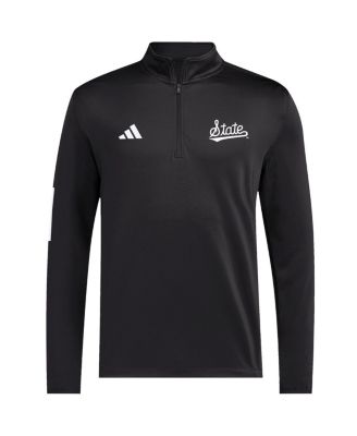 Men's Black Mississippi State Bulldogs Strategy Half-Zip Golf Jacket