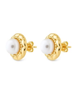 Eudora Cultivated Pearl Stud Earrings
