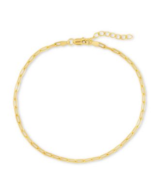 Sterling Silver Dainty Paperclip Chain Bracelet