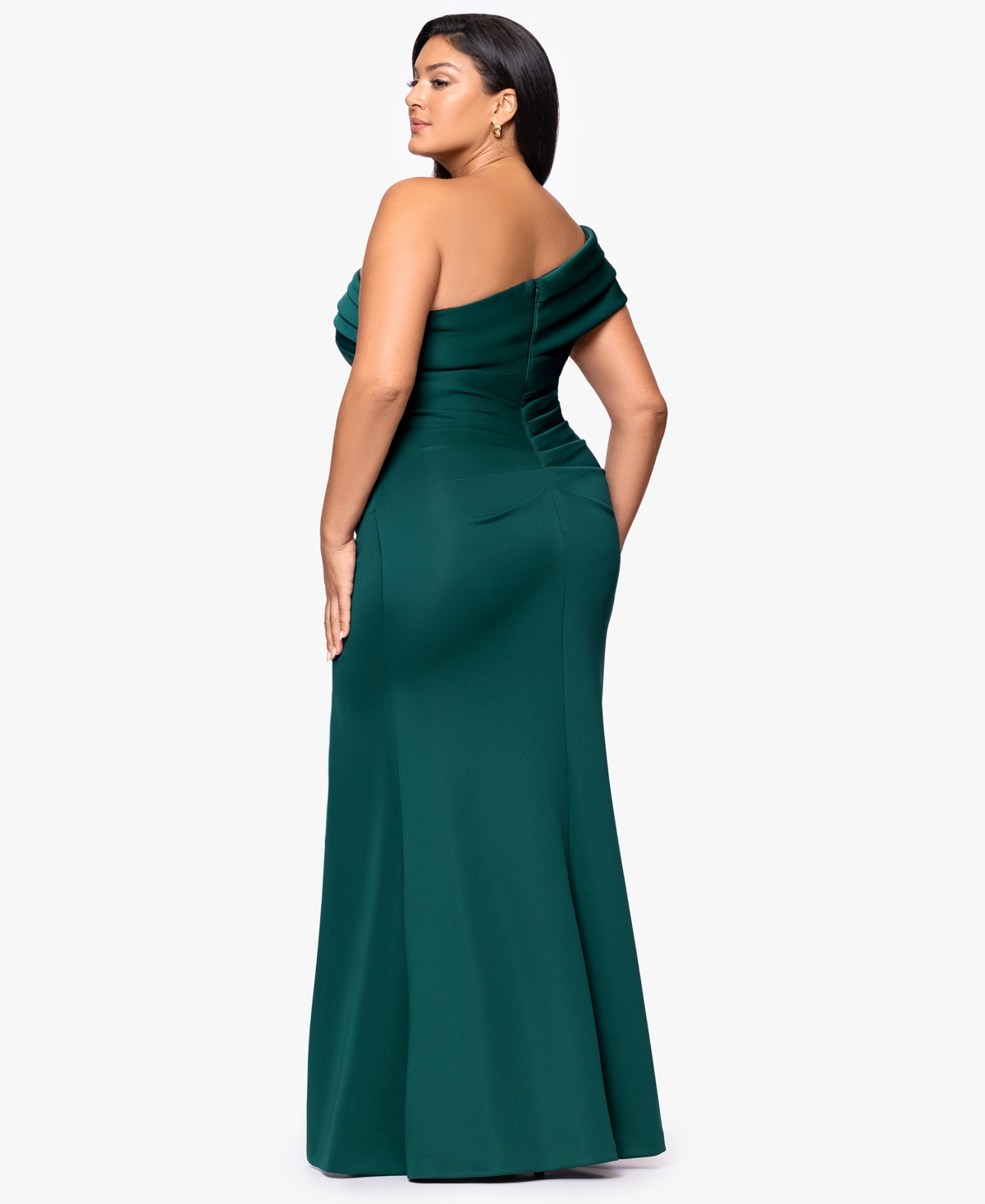 Xscape Plus Size Sleeveless Maxi Dress In Green