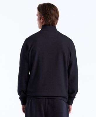 Men's Color-Blocked Fleece Zip Pull On Sweatshirt