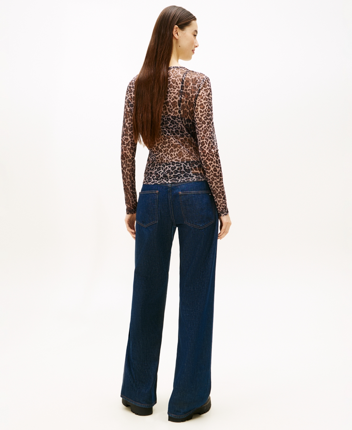 Tommy Jeans Women's Slim All-over Print Top In Animal Print