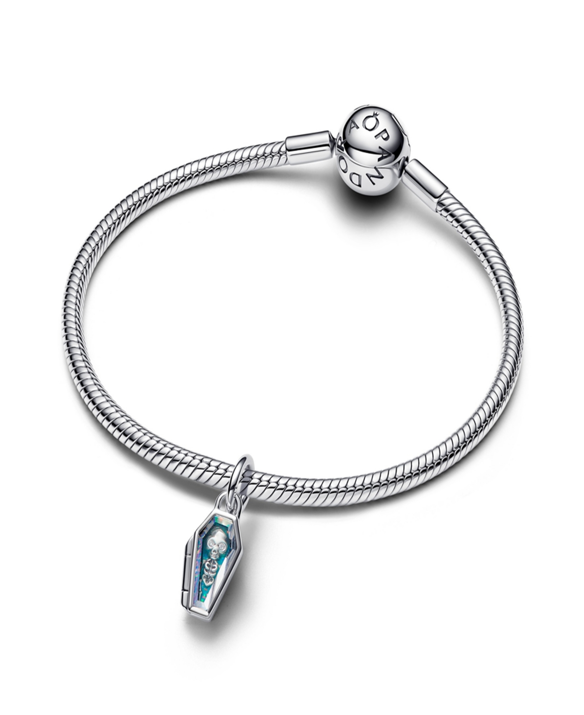 Pandora Openable Glow-in-the-dark Coffin Charms In Metallic