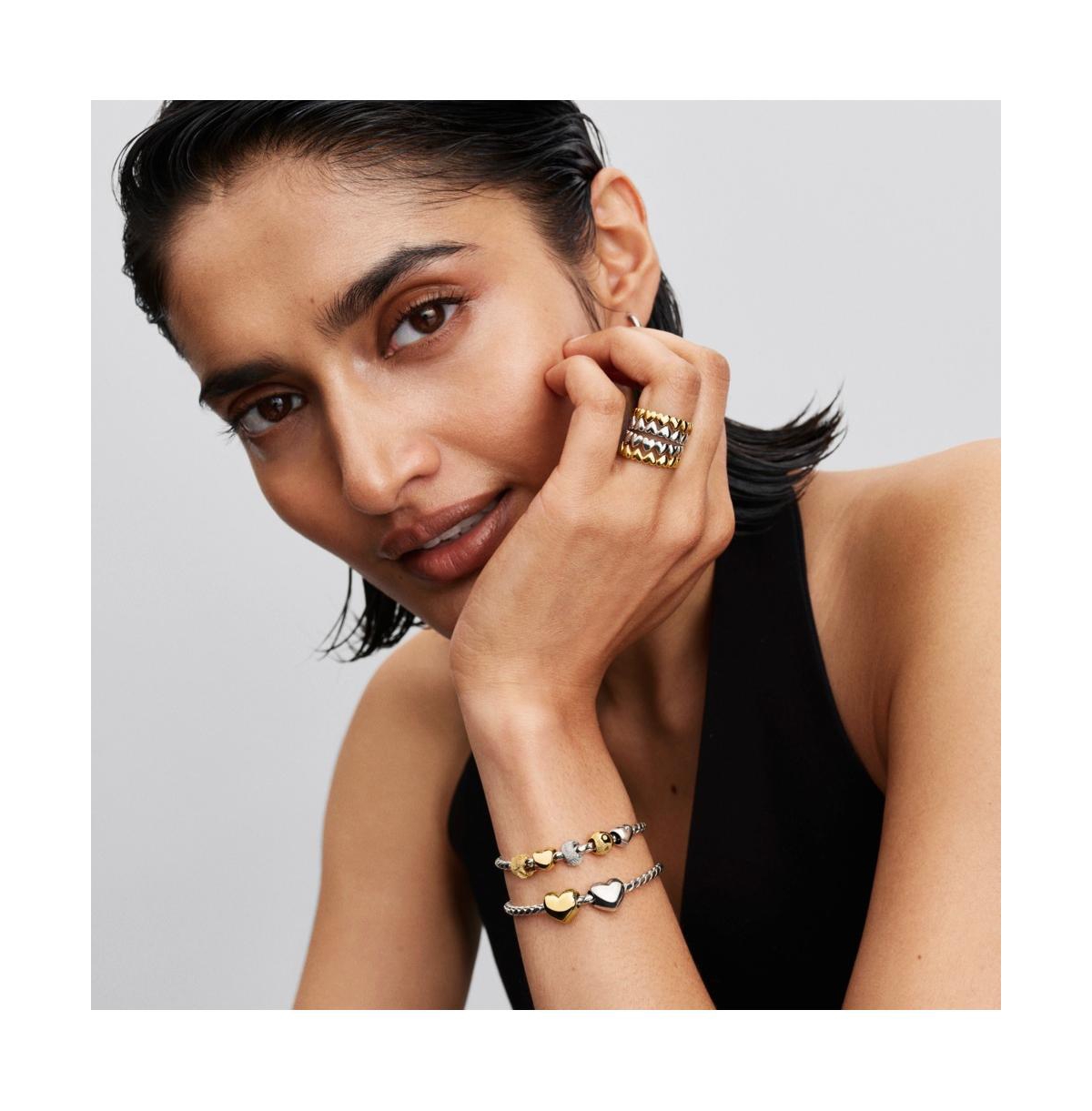 Pandora Gold Textured Sun Mini Charms In Gold