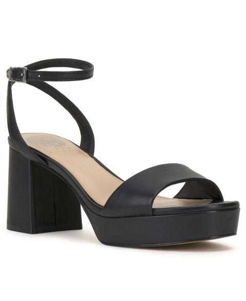 Женские сандалии Vince Camuto Pendreya Platform Block Heel Dress Sandals, цвет: Чёрный