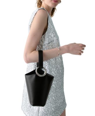 Halo Mini Smooth Leather Bucket Bag