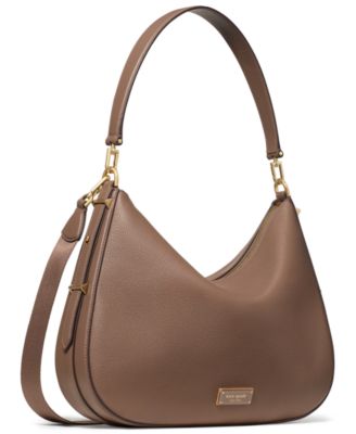 Liv Large Pebbled Leather Hobo Bag