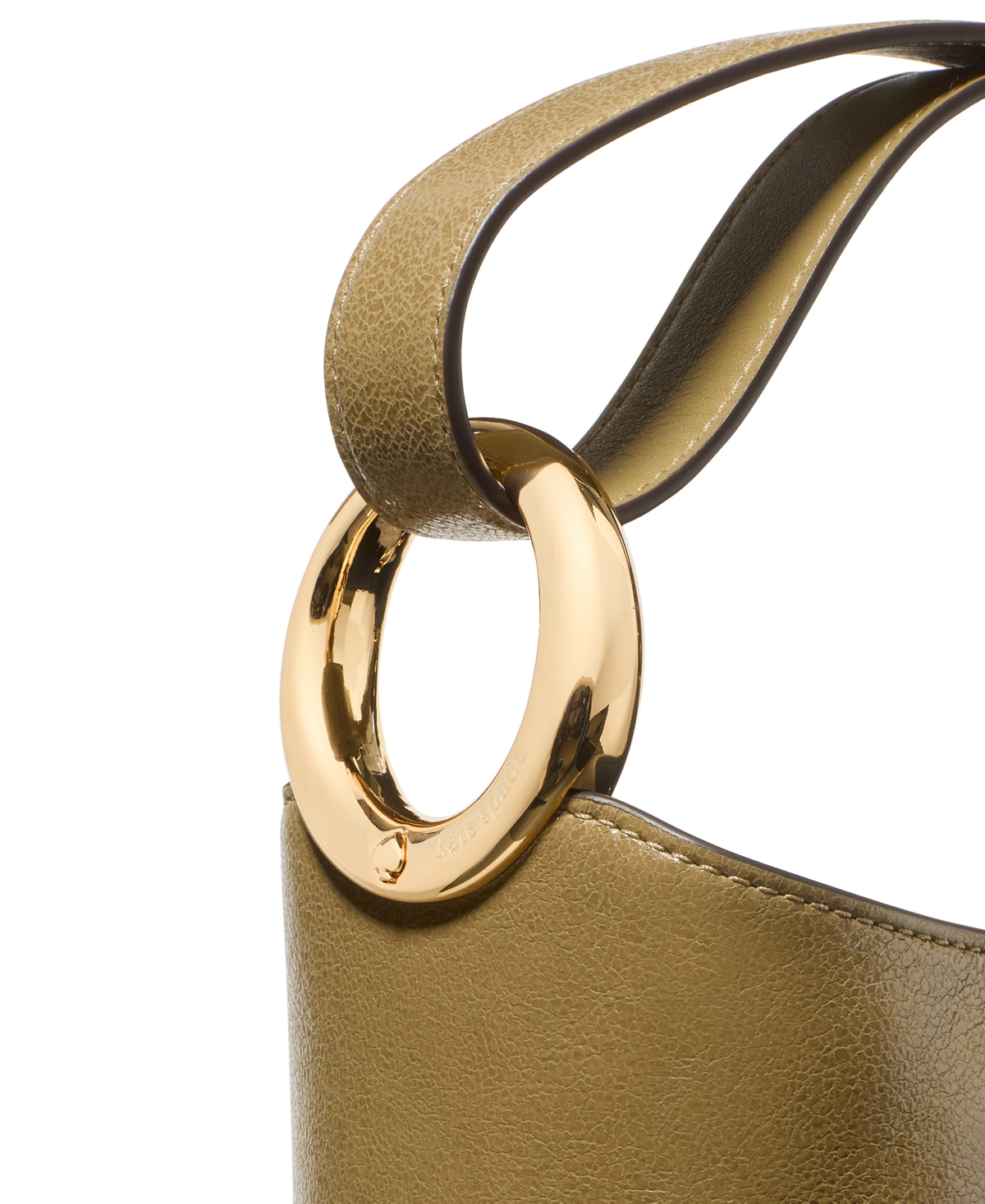 Kate Spade Halo Glazed Mini Bucket Bag In Green