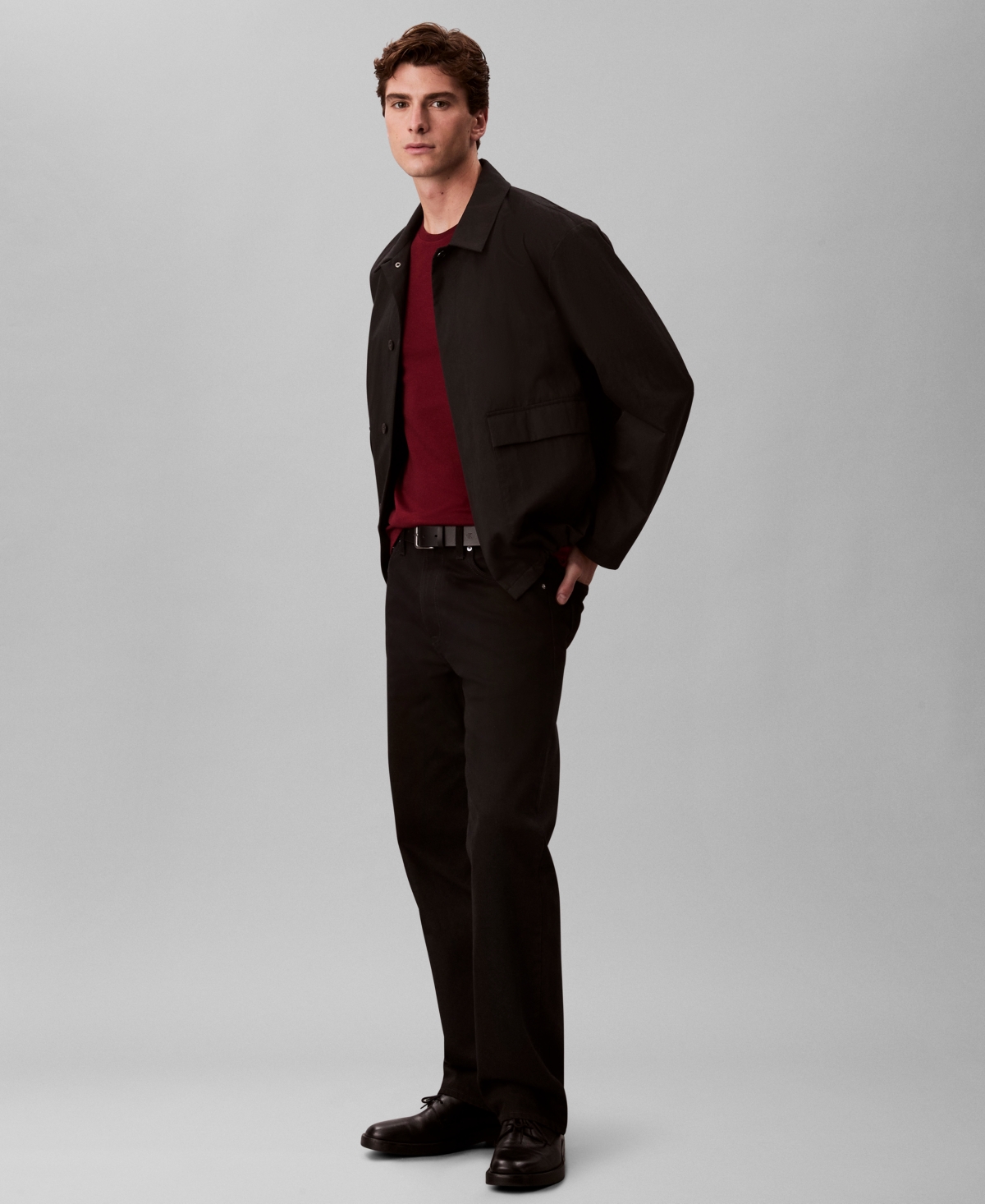 Calvin Klein Men's Supima Cotton Crewneck T-shirt In Burgundy