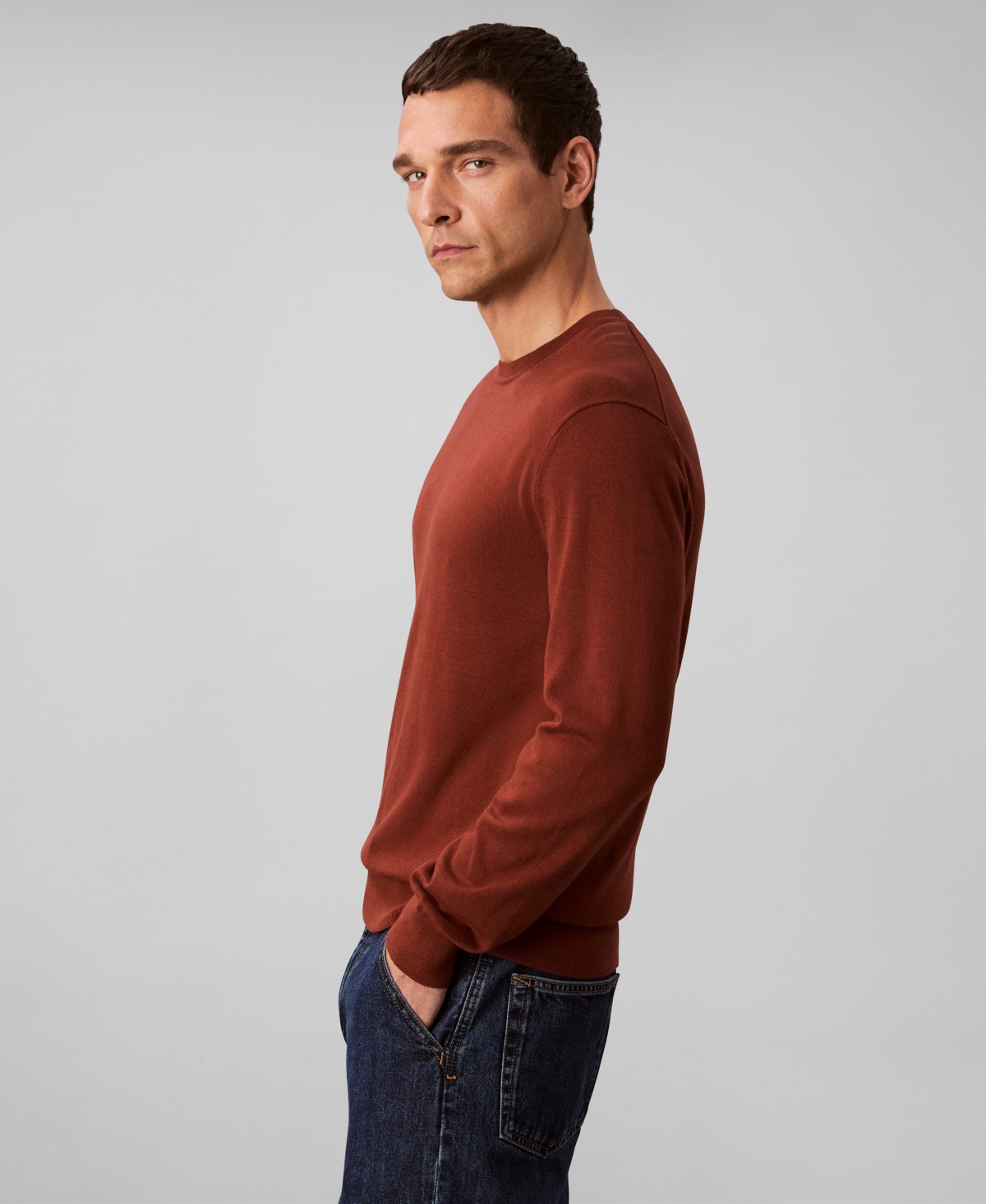 Calvin Klein Men's Supima Cotton Classic Sweater In Red