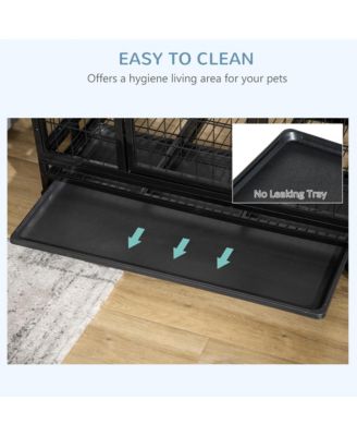 36" Heavy Duty Dog Crate, Indestructible Dog Cage Kennel,