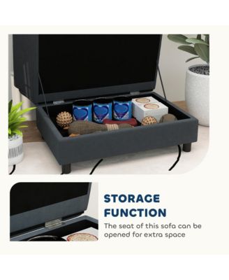 Luxury Small Dog Bed Couch W/ Storage, Little Dog Sofa