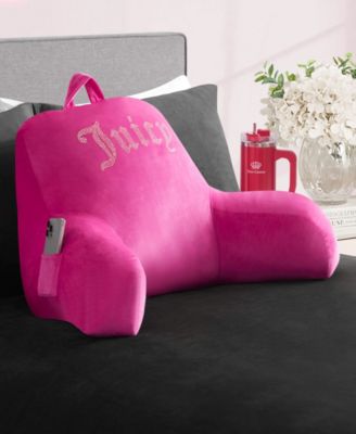 Rhinestone Logo Pocketed Backrest, 30" x 17"