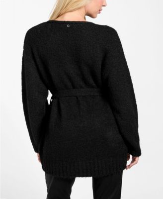 Women's Kiyoka V-Neck Tie-Waist Long-Sleeve Sweater