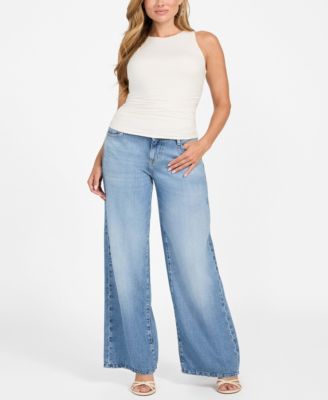 Women's Shirred High Neck Sleeveless Top