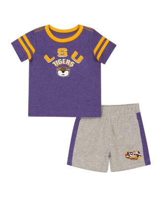 Colosseum - Infant 2-Piece Purple LSU Tigers T-shirt and Shorts Set