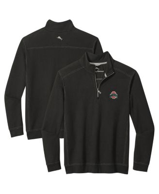 Tommy Bahama - Men's Black Ohio State Buckeyes Montego Bay Half-Zip Jacket