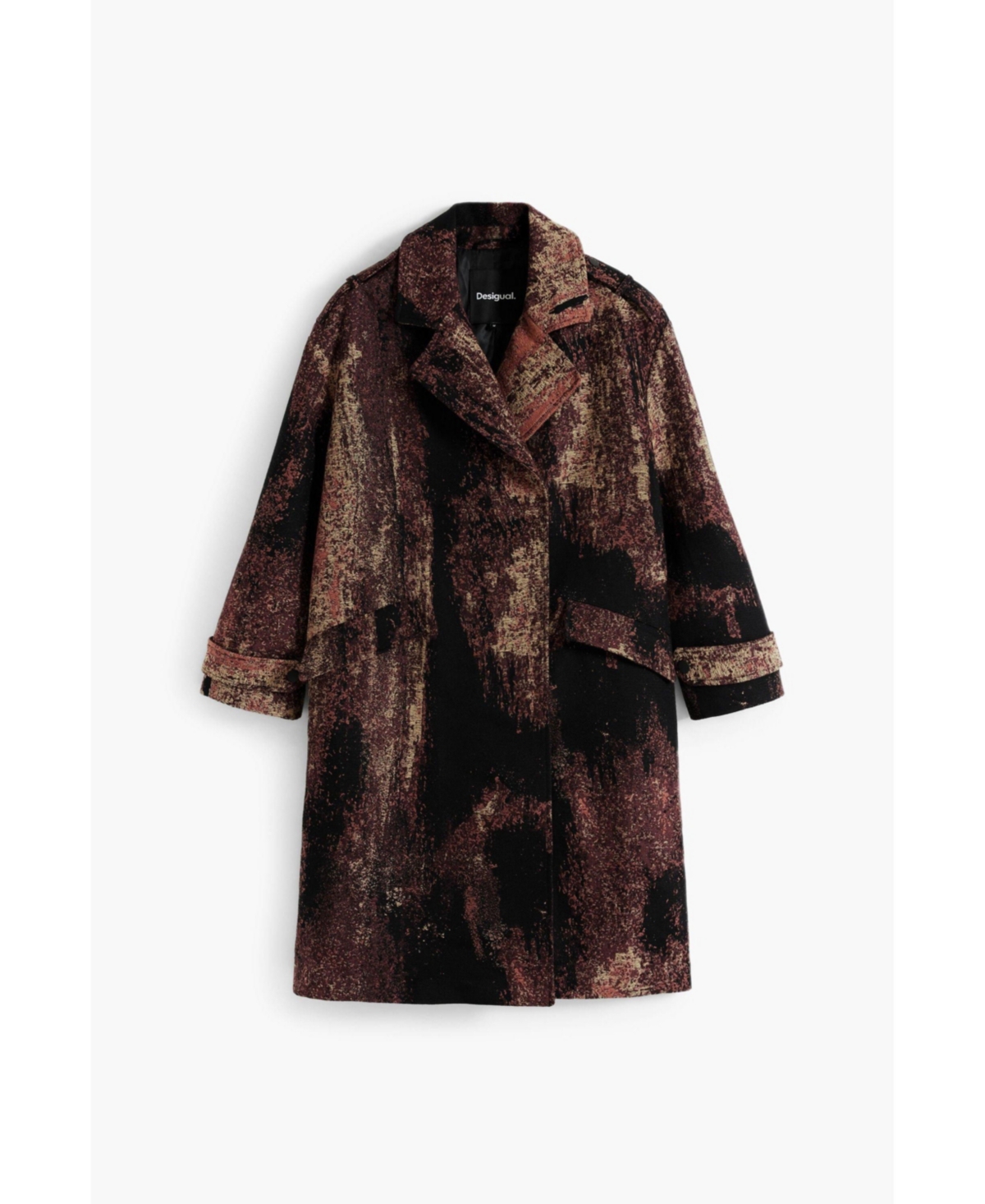 Desigual Women's Coat Designed By Mr. Christian Lacroix In Multi