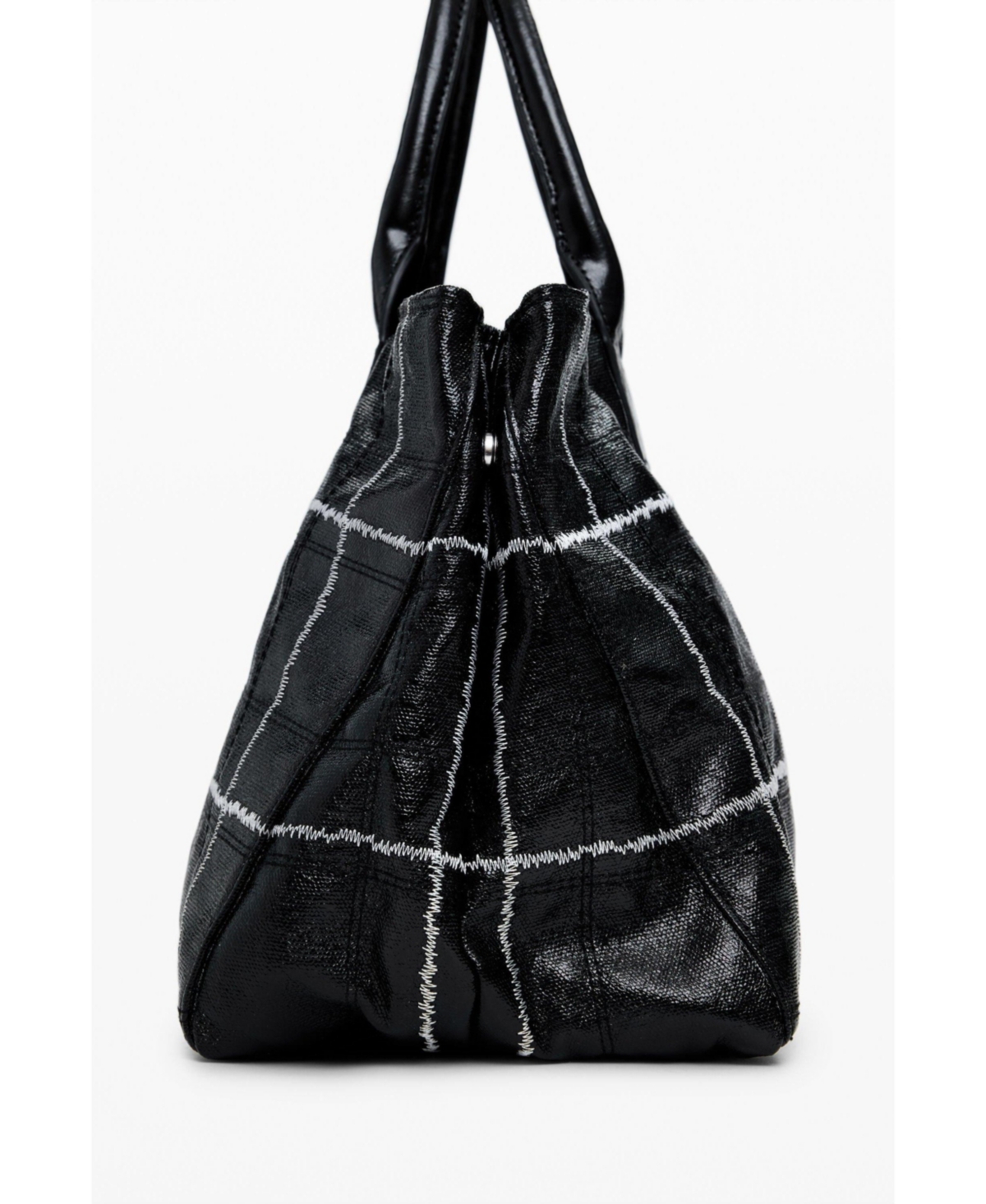 Desigual Women's Medium shiny shopper bag