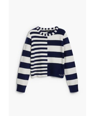 Women's Combined striped sweater