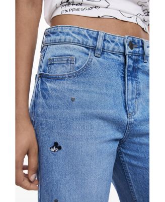 Women's Mickey culotte jeans