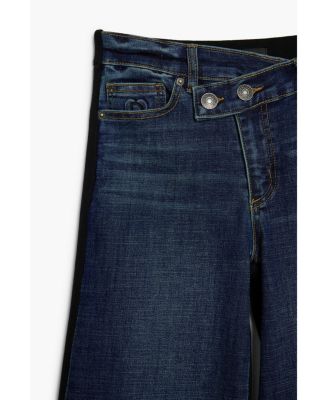 Girls Girls's Asymmetric waist combined jeans