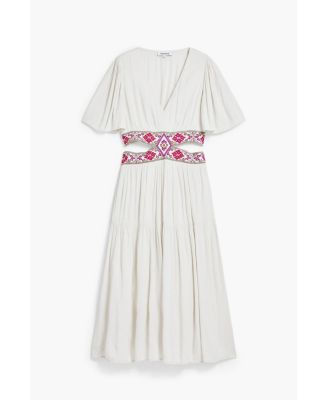 Women's Embroidered cut-out dress