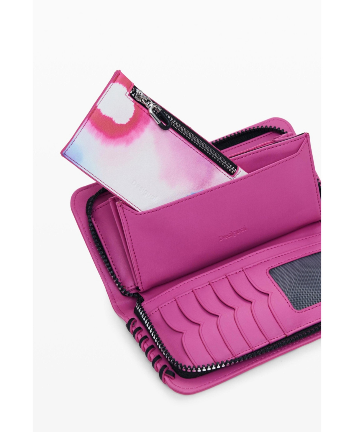 Desigual Women's Medium wallet with detachable leather-effect