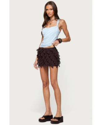 Women's Liza Knotted Cowl Neck Top