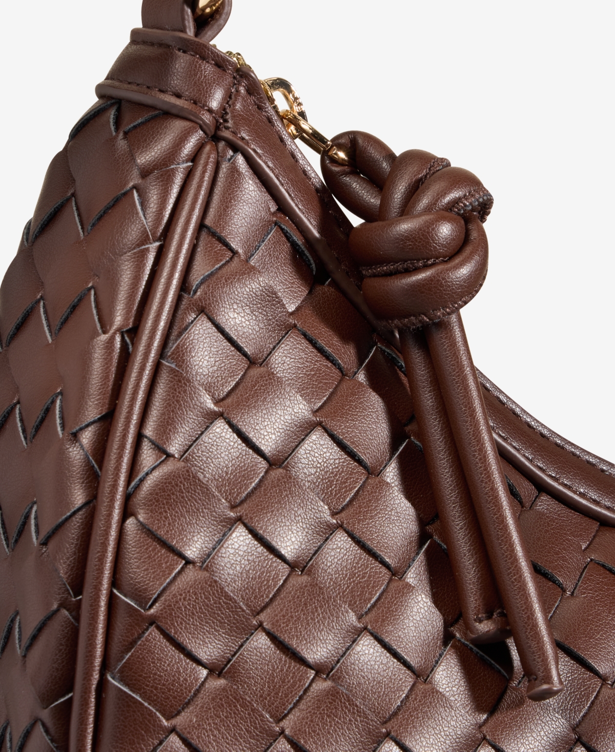 On 34th Woven Crossbody Hobo, Exclusively At Macy's In Brown