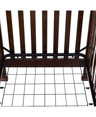 Toddler Coffee Pine Wood Bed Crib Nursery