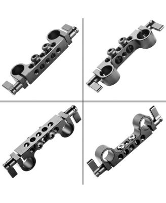 Super Lightweight 15mm Railblock, 2-Pack - With SmallRig Baseplate with Dual 15mm Rod Clamp